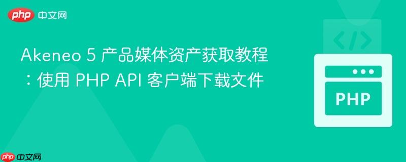 Akeneo 5 产品媒体资产获取教程:使用 PHP API 客户端下载文件