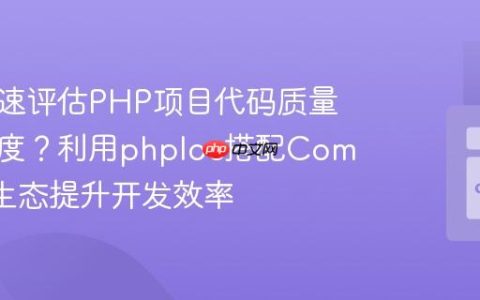 如何快速评估PHP项目代码质量与复杂度？利用phploc搭配Composer生态提升开发效率