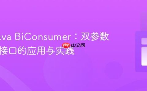 掌握 Java BiConsumer：双参数函数式接口的应用与实践