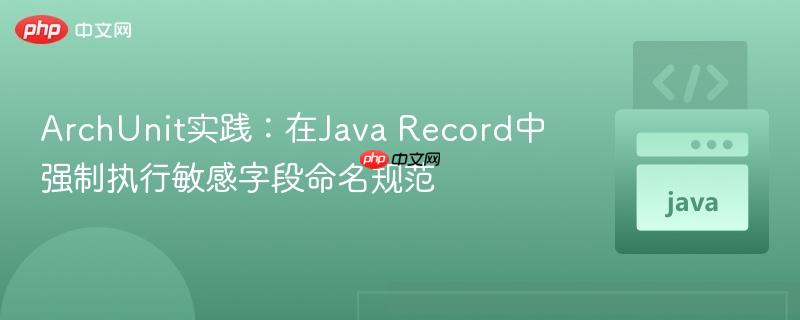 ArchUnit实践:在Java Record中强制执行敏感字段命名规范