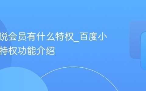百度小说会员有什么特权_百度小说会员特权功能介绍