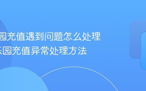 233乐园充值遇到问题怎么处理_233乐园充值异常处理方法