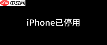 iPhone已停用如何解决