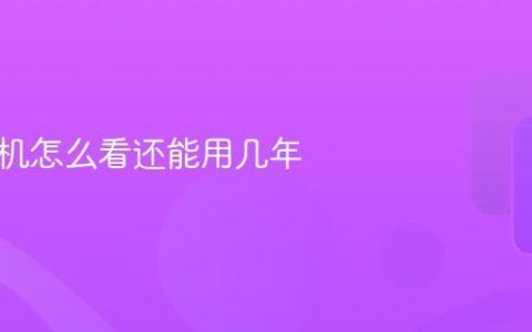 苹果手机怎么看还能用几年