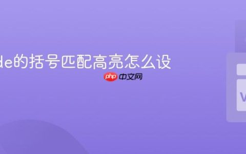 VSCode的括号匹配高亮怎么设置？