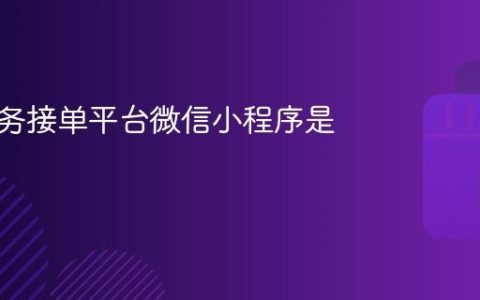 抖音任务接单平台微信小程序是什么