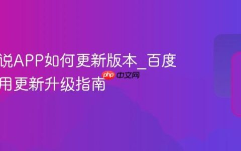 百度小说APP如何更新版本_百度小说应用更新升级指南