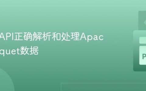 如何从API正确解析和处理Apache Parquet数据