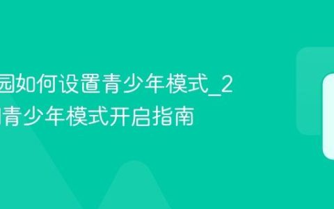 233乐园如何设置青少年模式_233乐园青少年模式开启指南