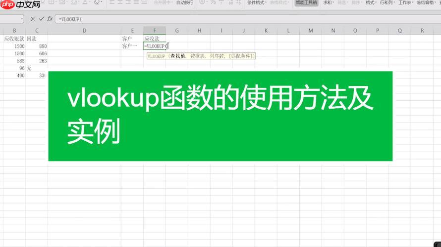 VLOOKUP函数参数是什么_VLOOKUP函数参数详解及应用实例