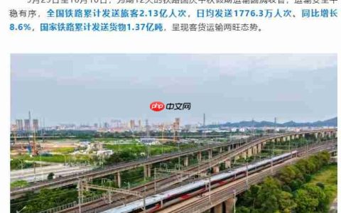 2.13 亿人次，2025 铁路国庆中秋假期运输圆满收官