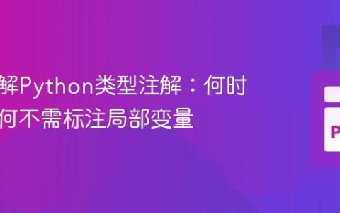 深入理解Python类型注解：何时以及为何不需标注局部变量