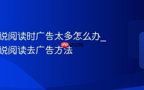 百度小说阅读时广告太多怎么办_百度小说阅读去广告方法