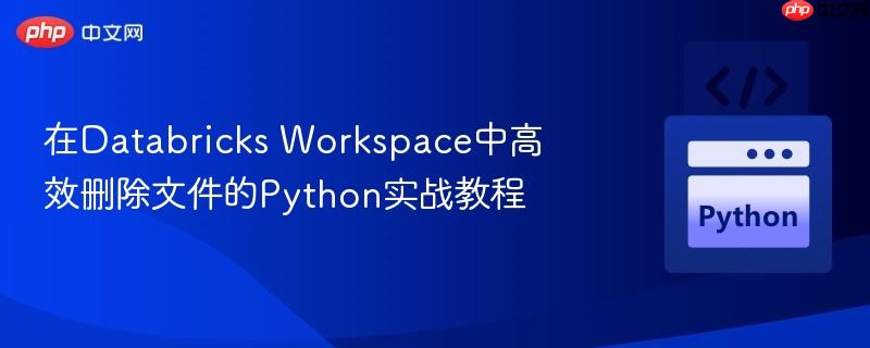 在Databricks Workspace中高效删除文件的Python实战教程
