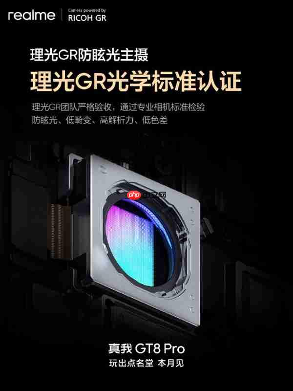 真我GT8 Pro首发理光GR认证主摄!减少鬼影、防眩光