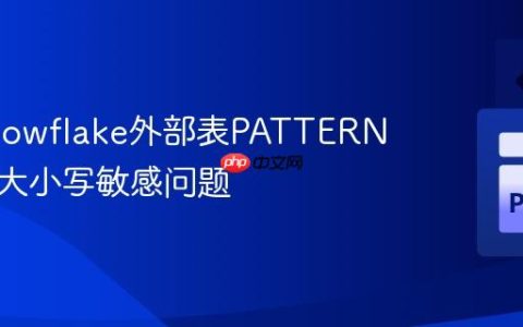 解决Snowflake外部表PATTERN参数的大小写敏感问题