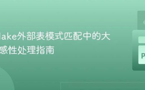 Snowflake外部表模式匹配中的大小写敏感性处理指南