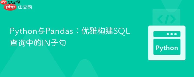 Python与Pandas:优雅构建SQL查询中的IN子句