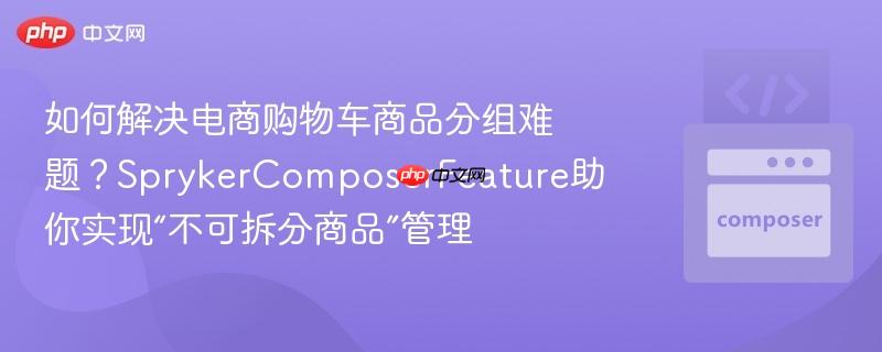 如何解决电商购物车商品分组难题?sprykercomposerfeature助你实现“不可拆分商品”管理