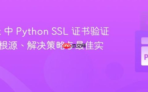 Splunk 中 Python SSL 证书验证失败：根源、解决策略与最佳实践