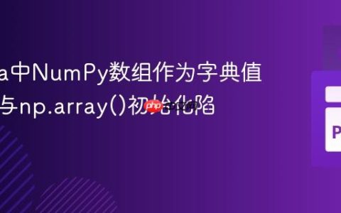 Numba中NumPy数组作为字典值的处理与np.array()初始化陷阱