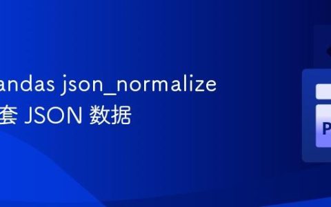 使用 Pandas json_normalize 展平嵌套 JSON 数据