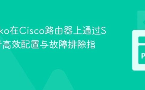 Netmiko在Cisco路由器上通过SSH进行高效配置与故障排除指南