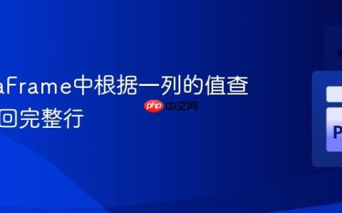 从DataFrame中根据一列的值查找并返回完整行