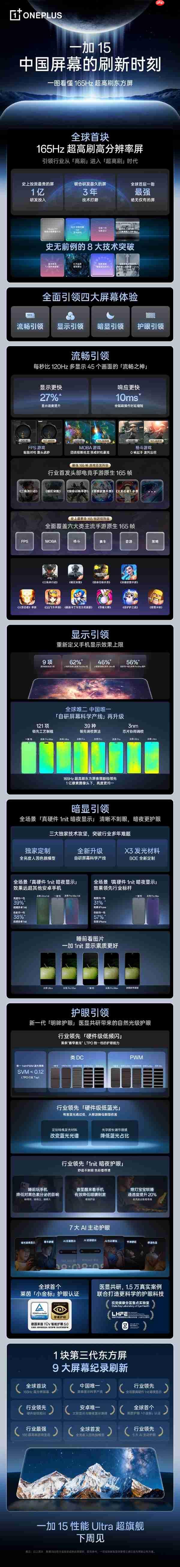 正式开启165Hz手机时代!一加15、一加Ace 6定档10月27日发布