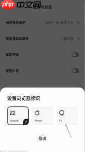 夸克浏览器老司机模式如何解除