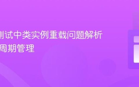 JUnit测试中类实例重载问题解析与生命周期管理