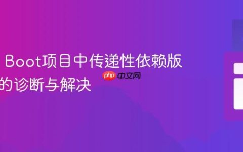 Spring Boot项目中传递性依赖版本冲突的诊断与解决