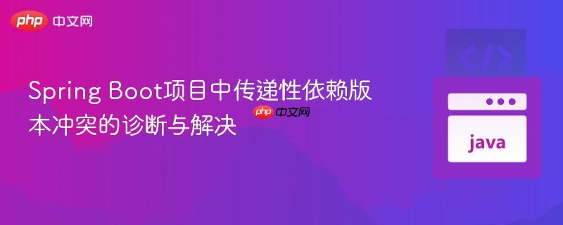 Spring Boot项目中传递性依赖版本冲突的诊断与解决
