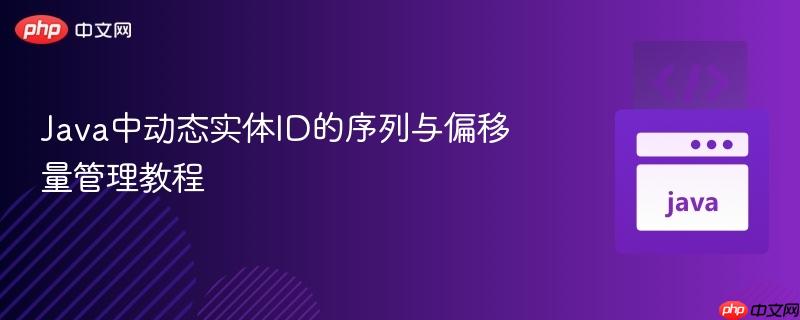 Java中动态实体ID的序列与偏移量管理教程