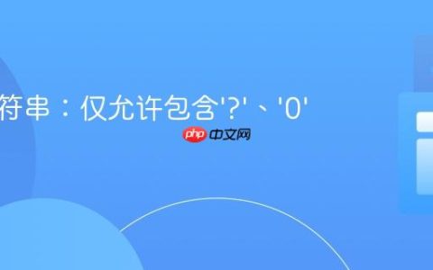 校验字符串：仅允许包含‘?’、‘0’和‘1’