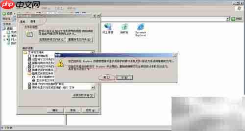 Win Server 2003查看隐藏文件