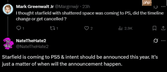 可靠消息人士爆料:《星空》PS5版年内不会公布!