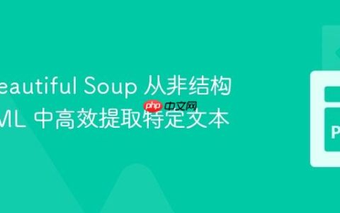 使用 Beautiful Soup 从非结构化 HTML 中高效提取特定文本