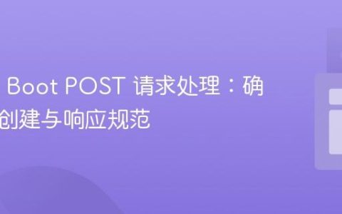 Spring Boot POST 请求处理：确保资源创建与响应规范
