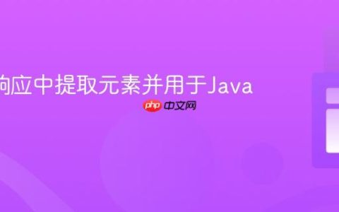从API响应中提取元素并用于Java变量