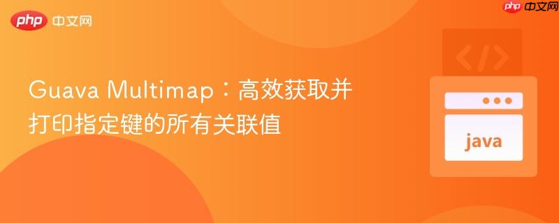 Guava Multimap：高效获取并打印指定键的所有关联值