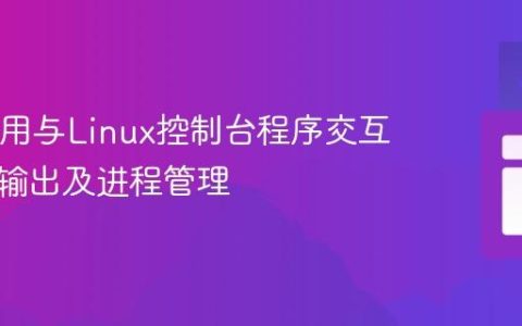 Java应用与Linux控制台程序交互：输入输出及进程管理