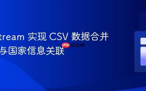 Java Stream 实现 CSV 数据合并：城市与国家信息关联