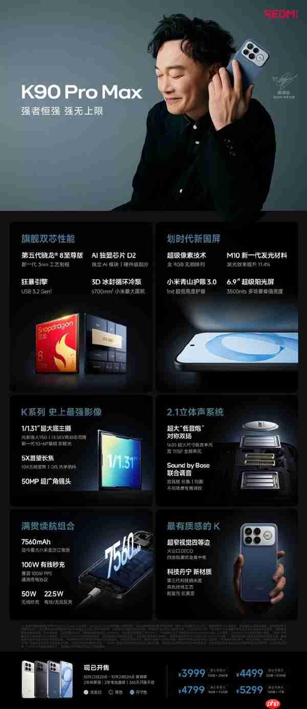 祝贺发布成功!王腾称K90系列全面无短板:很遗憾未参与上市工作