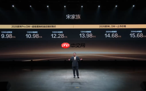 油耗创全球SUV新低！2026款比亚迪宋Pro/宋L DM-i家族上市：9.98万起