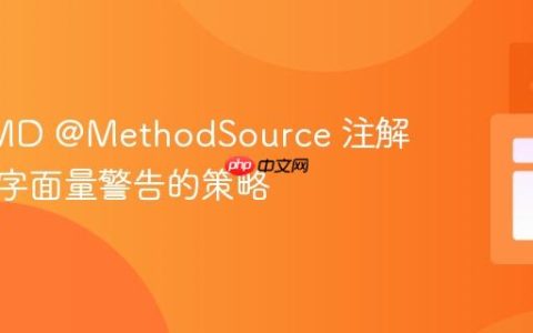 解决PMD @MethodSource 注解中重复字面量警告的策略