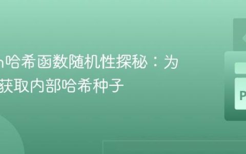 Python哈希函数随机性探秘：为何无法获取内部哈希种子