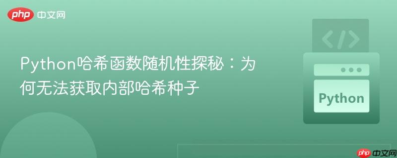 Python哈希函数随机性探秘:为何无法获取内部哈希种子