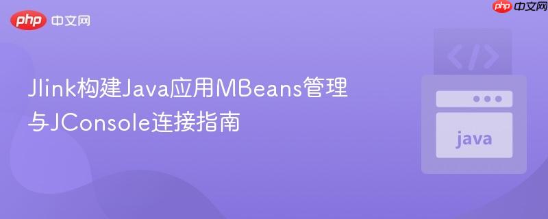 Jlink构建Java应用MBeans管理与JConsole连接指南