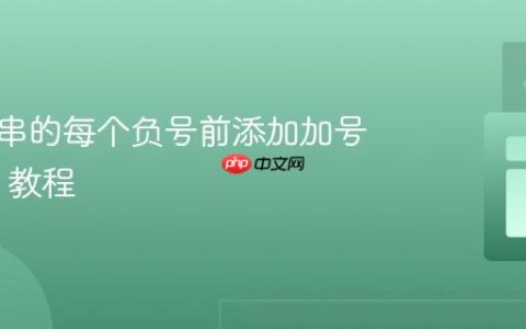 在字符串的每个负号前添加加号：Java 教程